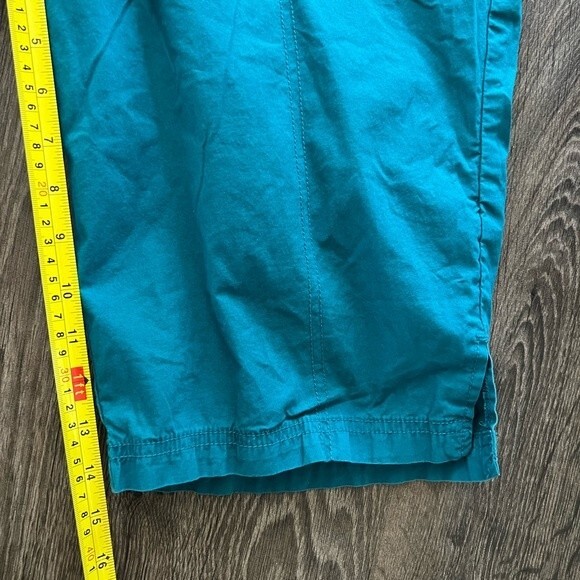 Lane Bryant Teal Turquoise Pedal Bermuda Shorts Capris Women's size 18 - Picture 7 of 7